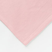 Vast lichtroze fleece deken (Hoek)