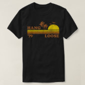  vast, losse, Surfende strandretrorzonnebrand Surf T-shirt (Design voorkant)