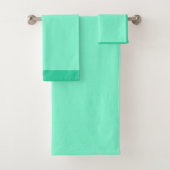 Vast, munt, groen bad handdoek (Insitu)