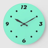 Vast, munt, groene, grote klok (Voorkant)