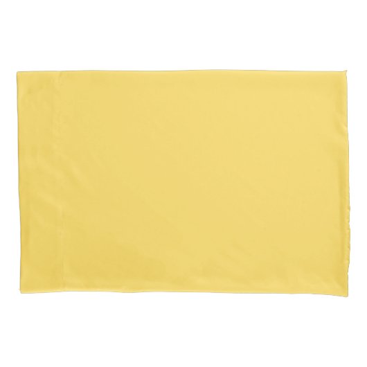 vast Mustard Yellow Kussensloop (Voorkant)