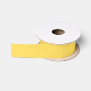 vast Mustard Yellow Satijnen Lint
