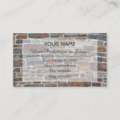 Vast oeroud visitekaartje (Achterkant)