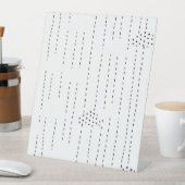 Vast, onyx voetstuk reclamebord met voetstuk (Insitu)