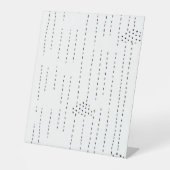 Vast, onyx voetstuk reclamebord met voetstuk (Voorkant)