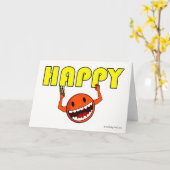 Vast op Happy, Funny Friendship Wenskaart Kaart (Gele Bloem)