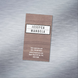 vast op Hazel Wood Visitekaartje Magneet