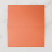 Vast, oranje rood, glad plaatskaartje (Buitenkant ongevouwen)