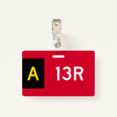 Vast punt A13R Badge (Achterkant met clip)