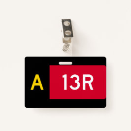 Vast punt A13R Badge