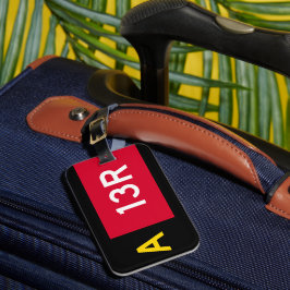 Vast punt A13R Bagagelabel