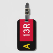 Vast punt A13R Bagagelabel (Voorkant (verticaal))