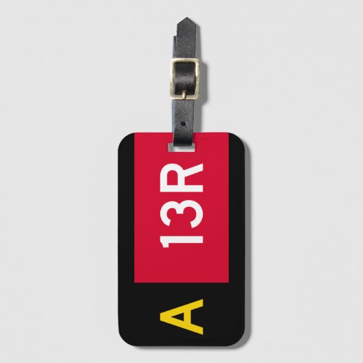 Vast punt A13R Bagagelabel (Voorkant (verticaal))
