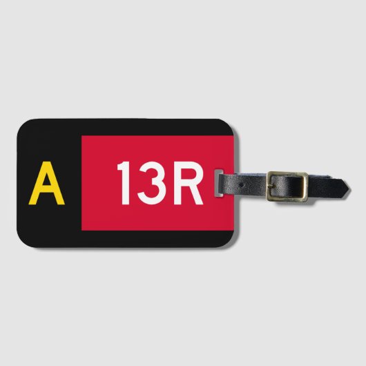 Vast punt A13R Bagagelabel (Voorkant (horizontaal))