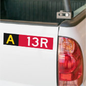 Vast punt A13R Bumpersticker (Op Truck)