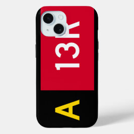 Vast punt A13R iPhone 15 Case