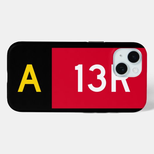 Vast punt A13R Case-Mate iPhone Case (Achterkant (horizontaal))