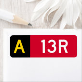 Vast punt A13R Etiket (Insitu)