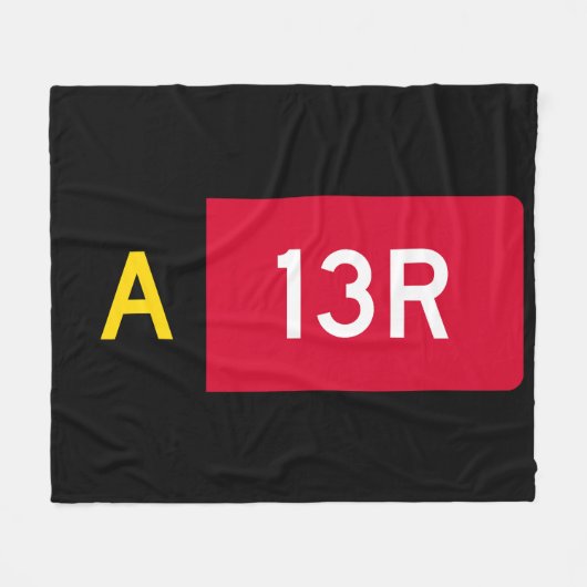 Vast punt A13R Fleece Deken (Voorkant (Horizontaal))