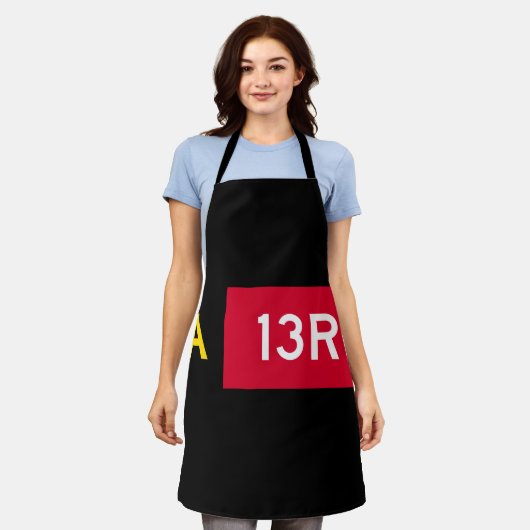 Vast punt A13R Schort (Gedragen)