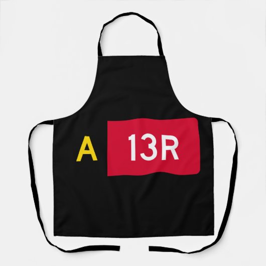 Vast punt A13R Schort (Voorkant)