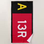 Vast punt A13R Strandlaken (Voorkant)