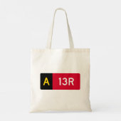 Vast punt A13R Tote Bag (Achterkant)