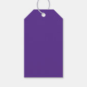 Vast rijk paars violet cadeaulabel (Voorkant)