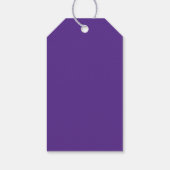 Vast rijk paars violet cadeaulabel (Achterkant)