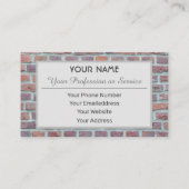 Vast rood Glasachtig visitekaartje (Achterkant)