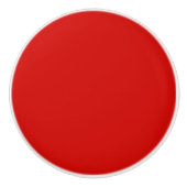vast rood keramische knop (Voorkant)