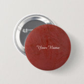 vast rood ronde button 5,7 cm (Voorkant /achterkant)