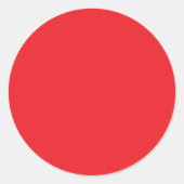 vast rood ronde sticker (Voorkant)
