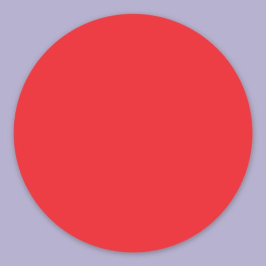 vast rood ronde sticker