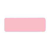 Vast roze blanco etiket (Voorkant)