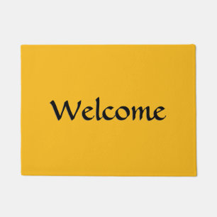 Vast Saffron Geel Deurmat