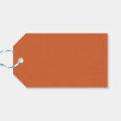 Vast sinaasappel van pompoenoogst cadeaulabel (Achterkant Horizontaal)