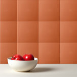 Vast sinaasappel van pompoenoogst tegeltje<br><div class="desc">Solid plain harvest pompoen oranje ontwerp.</div>