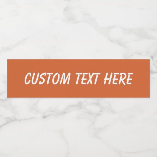 Vast sinaasappel van pompoenoogst waterfles etiket (Enkel label)