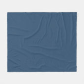 Vast stormachtig blauw fleece deken (Voorkant (Horizontaal))