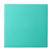 Vast turquoise aquamarine blauw tegeltje (Voorkant)