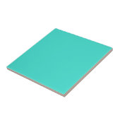 Vast turquoise aquamarine blauw tegeltje (Zijkant)