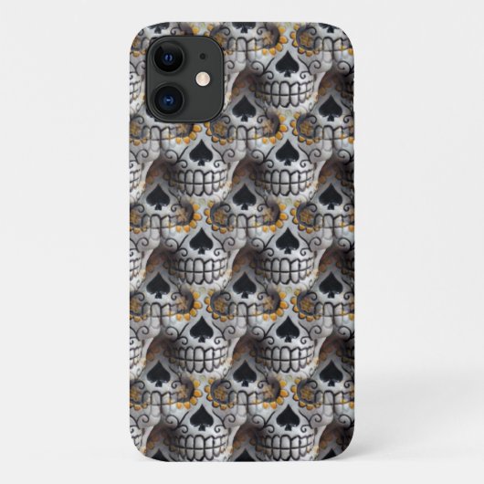 Vast van Kleine Skulls Case-Mate iPhone Case (Achterkant)