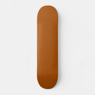 Vast verbrand Oranje skateboard