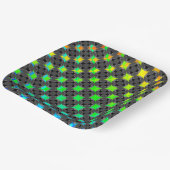 Vast vier sterrencirkelkruis door Kenneth Yoncich Papieren Bordje (Gebogen)