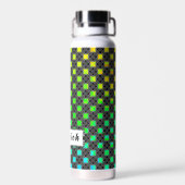 Vast vier sterrencirkelkruis door Kenneth Yoncich Waterfles (Achterkant)