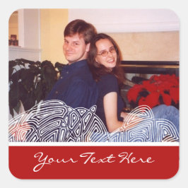 Vast Vierkante Sticker