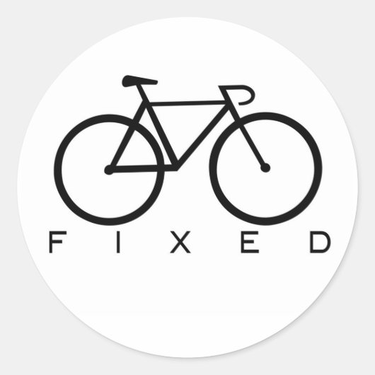 Vast vistuig ronde sticker (Voorkant)