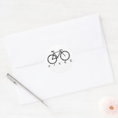 Vast vistuig ronde sticker (Envelop)