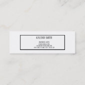 Vast wit Afstuderen Naam Kaart invoegen Contactkaartje (Achterkant)